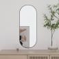 Preview: ARDEBO.de - Wandspiegel 20x50 cm Glas Oval