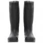 Preview: Gummistiefel Schwarz Größe 39 PVC