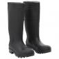 Preview: Gummistiefel Schwarz Größe 39 PVC