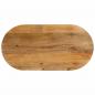 Preview: ARDEBO.de - Tischplatte 100x40x3,8 cm Oval Massivholz Mango