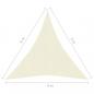 Preview: Sonnensegel 160 g/m² Cremeweiß 4x5x5 m HDPE