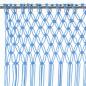 Preview: Makramee Vorhang Blau 140x240 cm Baumwolle