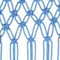 Preview: Makramee Vorhang Blau 140x240 cm Baumwolle