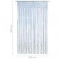 Preview: Makramee Vorhang Blau 140x240 cm Baumwolle