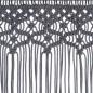 Preview: Makramee Vorhang Anthrazit 140x240 cm Baumwolle