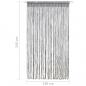 Preview: Makramee Vorhang Anthrazit 140x240 cm Baumwolle