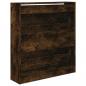 Preview: Schuhschrank Räuchereiche 80x21x87,5 cm Holzwerkstoff