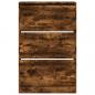 Preview: Schuhschrank Räuchereiche 80x21x125,5 cm Holzwerkstoff