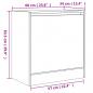 Preview: Schuhschrank Räuchereiche 60x34x63,5 cm Holzwerkstoff