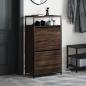 Preview: Schuhschrank Braun Eichen-Optik 60x34x112 cm Holzwerkstoff
