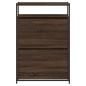Preview: Schuhschrank Braun Eichen-Optik 75x34x112 cm Holzwerkstoff