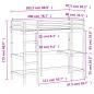 Preview: Hochbett mit Schreibtisch Wachsbraun 80x200cm Massivholz Kiefer