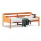 Preview: ARDEBO.de - Tagesbett ohne Matratze Wachsbraun 90x190 cm Massivholz Kiefer