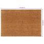 Preview: Fußmatte Natur 60x90 cm Kokosfaser Getuftet