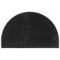 Preview: Fußmatte Schwarz Halbrund 50x80 cm Kokosfaser Getuftet