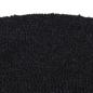 Preview: Fußmatte Schwarz Halbrund 50x80 cm Kokosfaser Getuftet