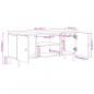 Preview: TV-Schrank 105x33x46 cm Massivholz Akazie