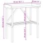 Preview: Pflanztisch mit Ablage 78x38x82,5 cm Massivholz Tanne
