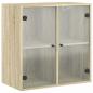 Preview: Wandschrank mit Glastüren Sonoma-Eiche 68x37x68,5 cm