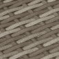 Preview: 6-tlg. Garten-Sofagarnitur mit Kissen Grau Poly Rattan
