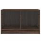 Preview: TV-Schrank mit Glastüren Braun Eichen-Optik 68x37x42 cm