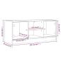 Preview: TV-Schrank mit Glastüren Räuchereiche 102x37x42 cm
