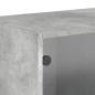 Preview: Wandschrank mit Glastüren Betongrau 68,5x37x35 cm