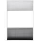 Preview: Insektenschutz-Plissee für Fenster Jalousie Aluminium 80x120 cm 