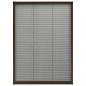 Preview: Insektenschutz-Plissee für Fenster Aluminium Braun 80x120 cm