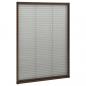 Preview: Insektenschutz-Plissee für Fenster Aluminium Braun 80x120 cm