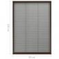Preview: Insektenschutz-Plissee für Fenster Aluminium Braun 80x120 cm