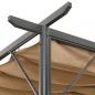 Preview: Pergola mit Ausziehbarem Dach Taupe 3x3 m Stahl 180 g/m²