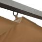 Preview: Pergola mit Ausziehbarem Dach Taupe 3x3 m Stahl 180 g/m²