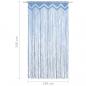 Preview: Makramee Vorhang Blau 140x240 cm Baumwolle