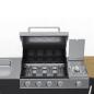 Preview: Gasgrill mit 4+1 Flammen Schwarz