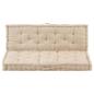 Preview: Palettenauflagen 2 Stk. Baumwolle Beige