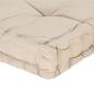 Preview: Palettenauflagen 2 Stk. Baumwolle Beige