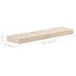 Preview: Palettenauflagen 2 Stk. Baumwolle Beige