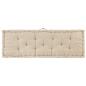 Preview: Palettenauflagen 2 Stk. Baumwolle Beige