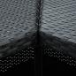Preview: 4-tlg. Gartenbar-Set mit Kissen Poly Rattan Schwarz