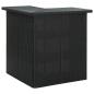 Preview: 4-tlg. Gartenbar-Set mit Kissen Poly Rattan Schwarz