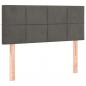 Preview: Boxspringbett mit Matratze Dunkelgrau 120x190 cm Samt