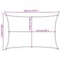 Preview: Sonnensegel 160 g/m² Creme 2,5x3,5 m HDPE