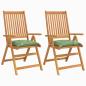 Preview: Stuhlkissen 2 Stk. Blattmuster 40x40x7 cm Stoff