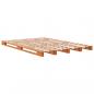Preview: Palettenbett Wachsbraun 140x200 cm Massivholz Kiefer