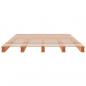 Preview: Palettenbett Wachsbraun 140x200 cm Massivholz Kiefer