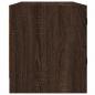 Preview: TV-Schrank mit Glastüren Braun Eichen-Optik 102x37x42 cm