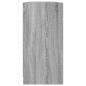 Preview: Bücherschrank mit Türen Grau Sonoma 204x37x75 cm Holzwerkstoff