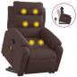Preview: Massagesessel mit Aufstehhilfe Dunkelbraun Stoff