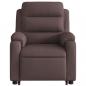 Preview: Massagesessel mit Aufstehhilfe Dunkelbraun Stoff